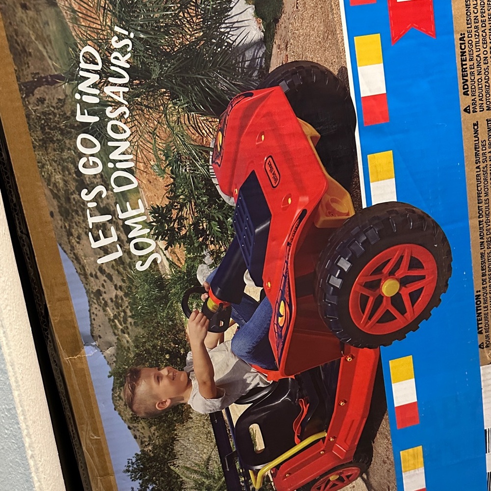Adventure Red Ride-On Jeep for Kids